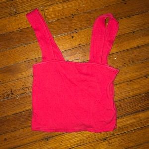 red tank with wide straps